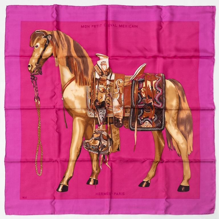 Hermès, scarf, "Mon Petit Cheval Mexicain".