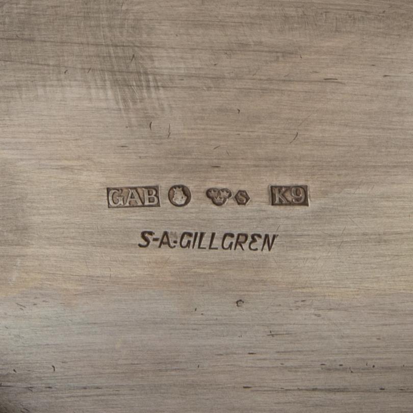 Sven-Arne Gillgren, kaffeservis, 3 delar, silver, GAB, Stockholm, 1960.
