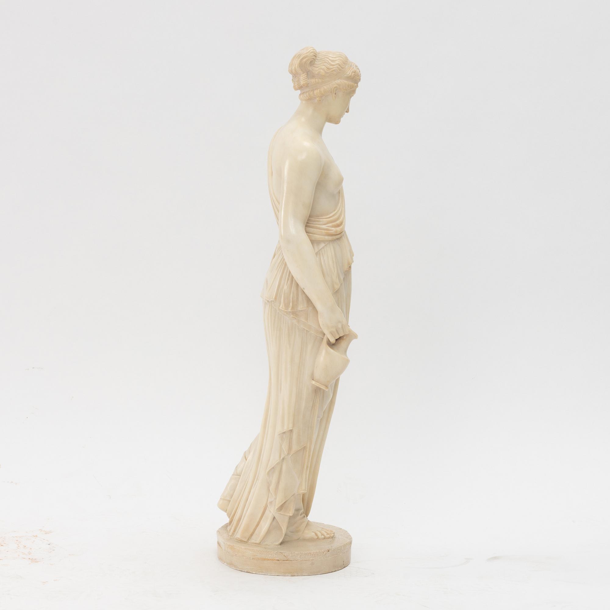 Skulptur, alabaster, 1900-tal.