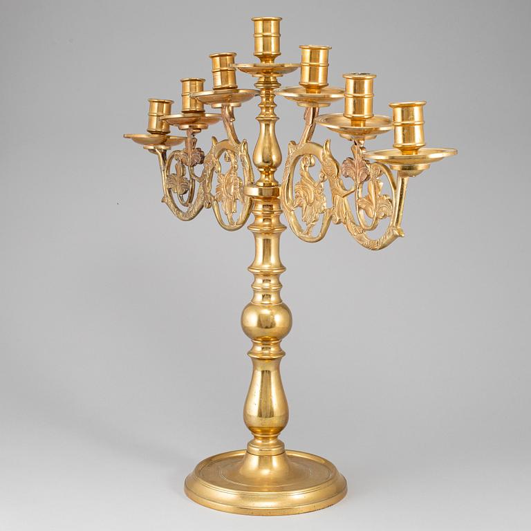 A seven-light candelabra, 20th ct.