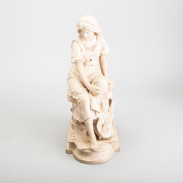 Sculpture earthenware, L.P. Jörgensen, after Eugène-Antoine Aizelin, Copenhagen.