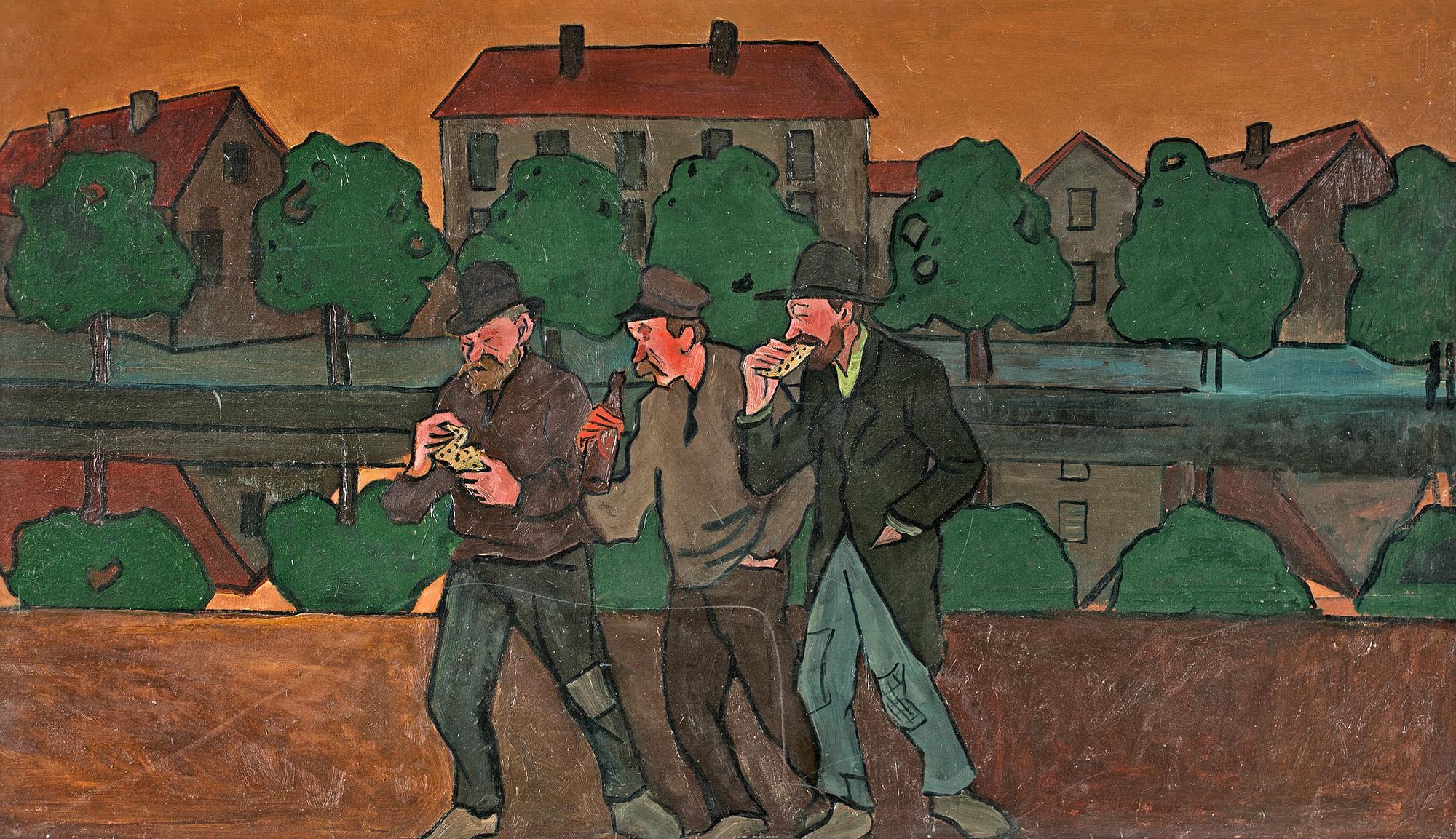 IVAR AROSENIUS, enligt uppgift utförd cirka 1890. Papper uppklistrat på pannå.