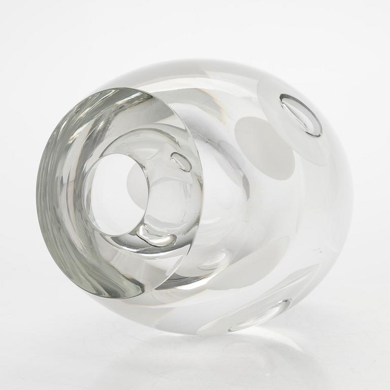 Timo Sarpaneva, glasskulptur, "Claritas" signerad Timo Sarpaneva Iittala 1984 C342.
