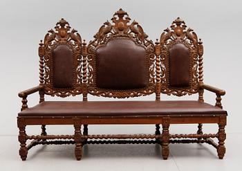 SOFFA, barockstil, omkring år 1900.