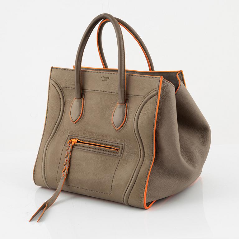 Céline, a beige leather 'Luggage' bag.