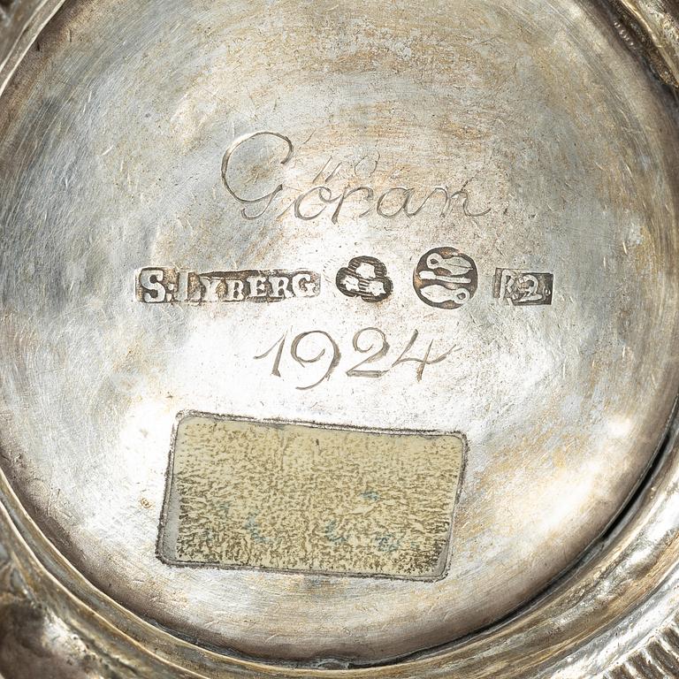A Swedish silver beaker, mark of Samuel Lyberg, Borås 1799.
