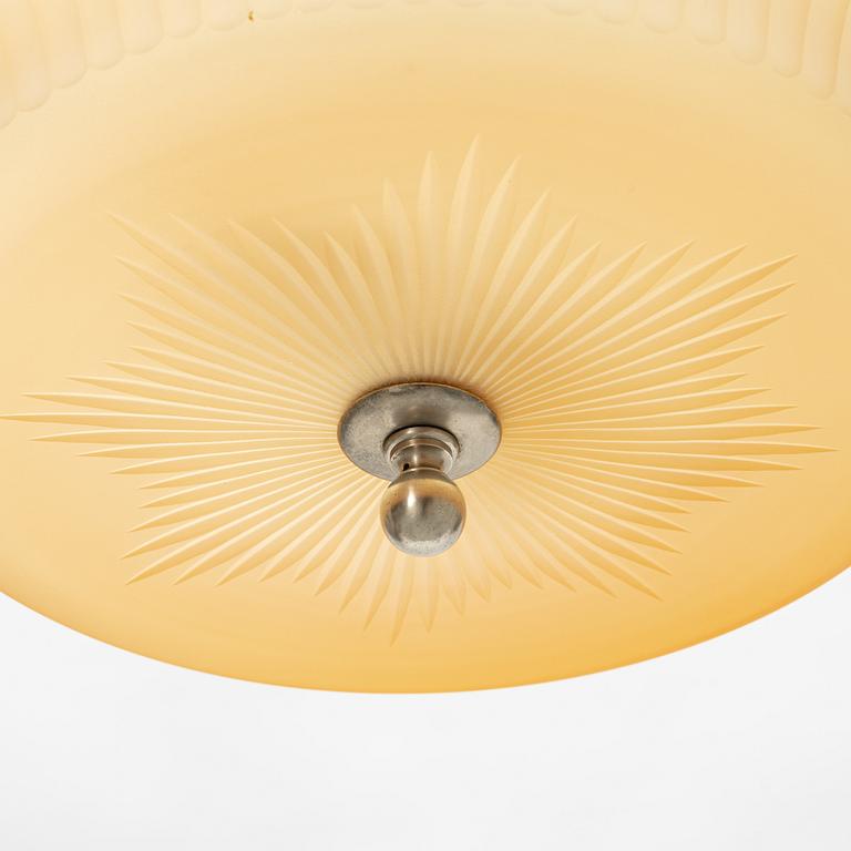 Erik Tidstrand & Edward Hald, ceiling lamp, model "27779", Nordiska Kompaniet and Orrefors.