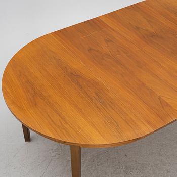 Carl-Evert Ekström, dining table with four chairs, AB Johansson & söner, Hyssna. Mid-20th century.