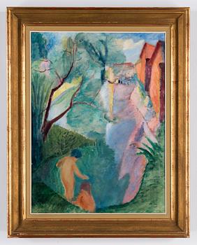 Sigrid Hjertén, "Barnen vid dammen" (The Children by the Pond).