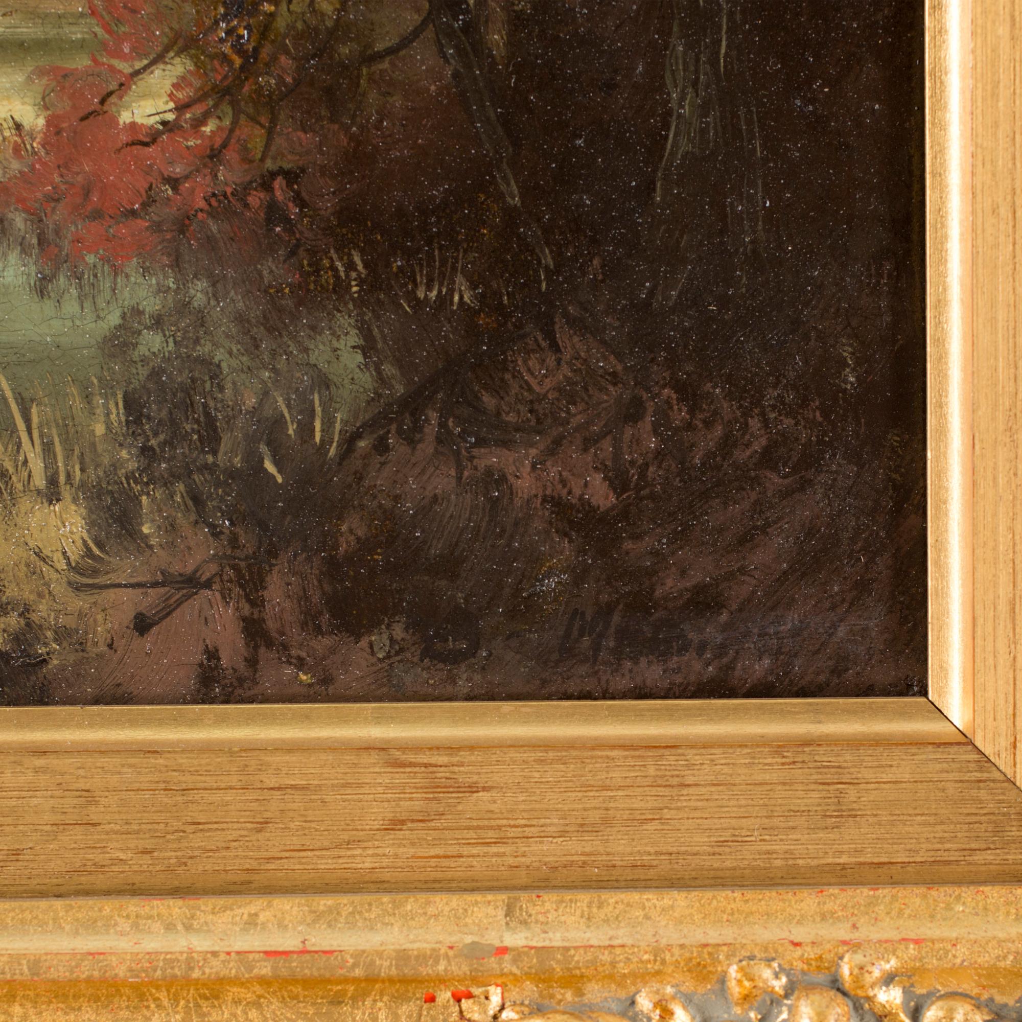 OKÄND KONSTNÄR, olja på duk, 1800-talets slut.