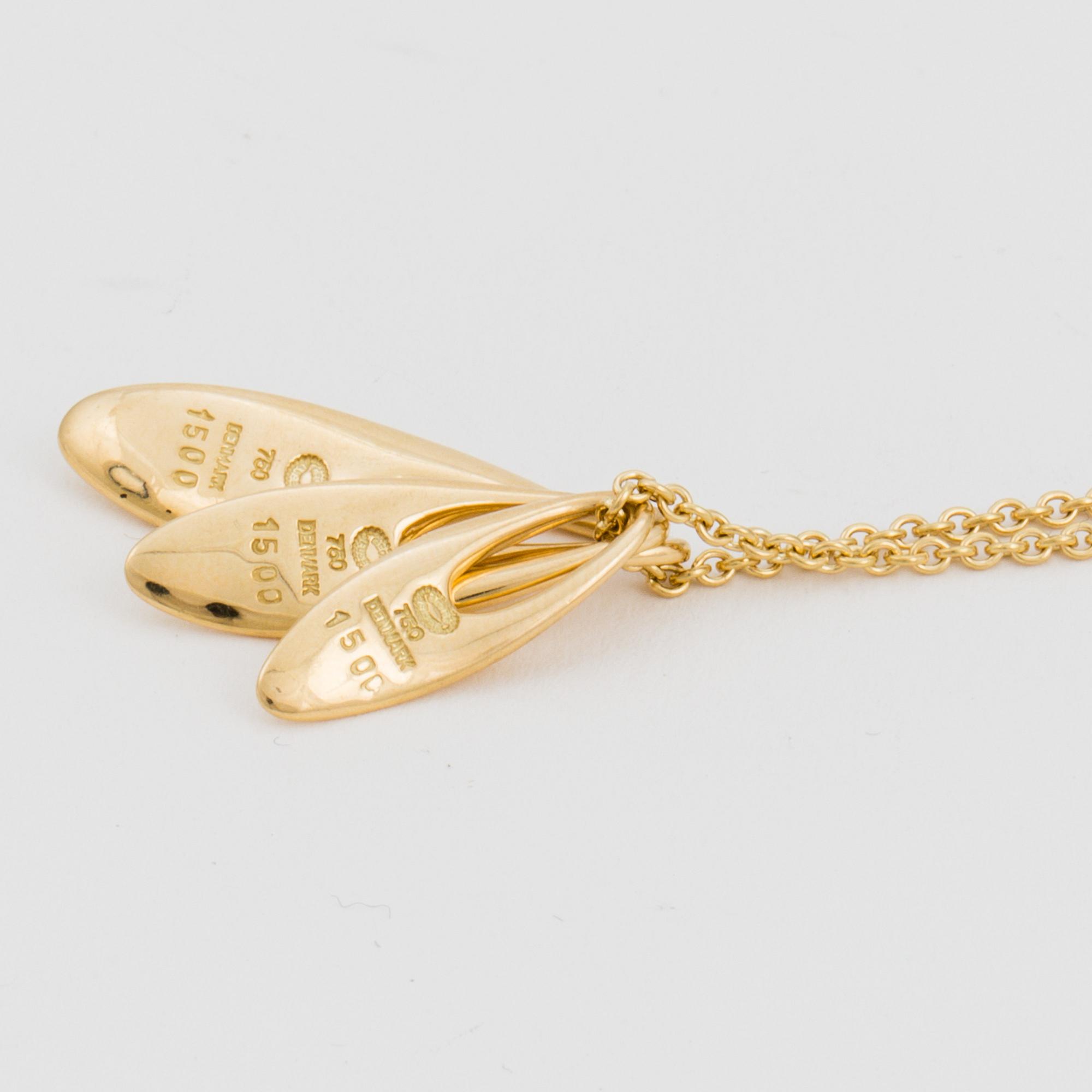 GEORG JENSEN, 'Zephyr', tre hänge av  Regitze Overgaard.