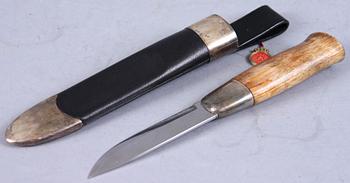 KNIV, delvis silver, David Andersen, Norge, 1900-tal.