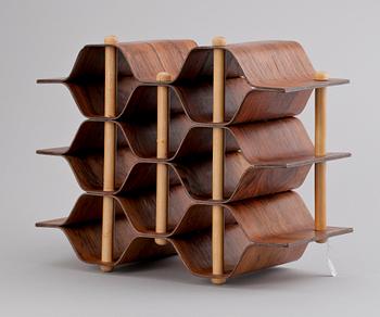 VINSTÄLL, teakfanér, Design Torsten Johansson, 1960-tal.