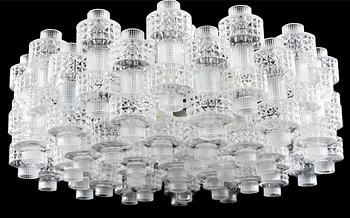 GERT NYSTRÖM, taklampa, "Festival", Fagerhult, 1900-talets andra hälft. Höjd ca 30 cm.