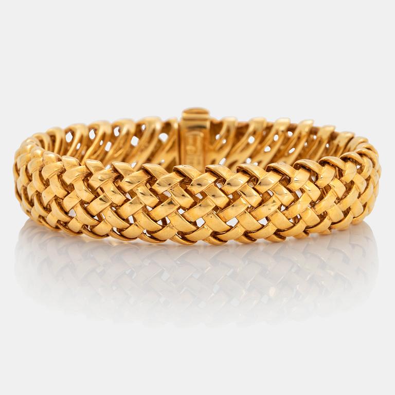 Tiffany armband 18K guld "Vannerie".