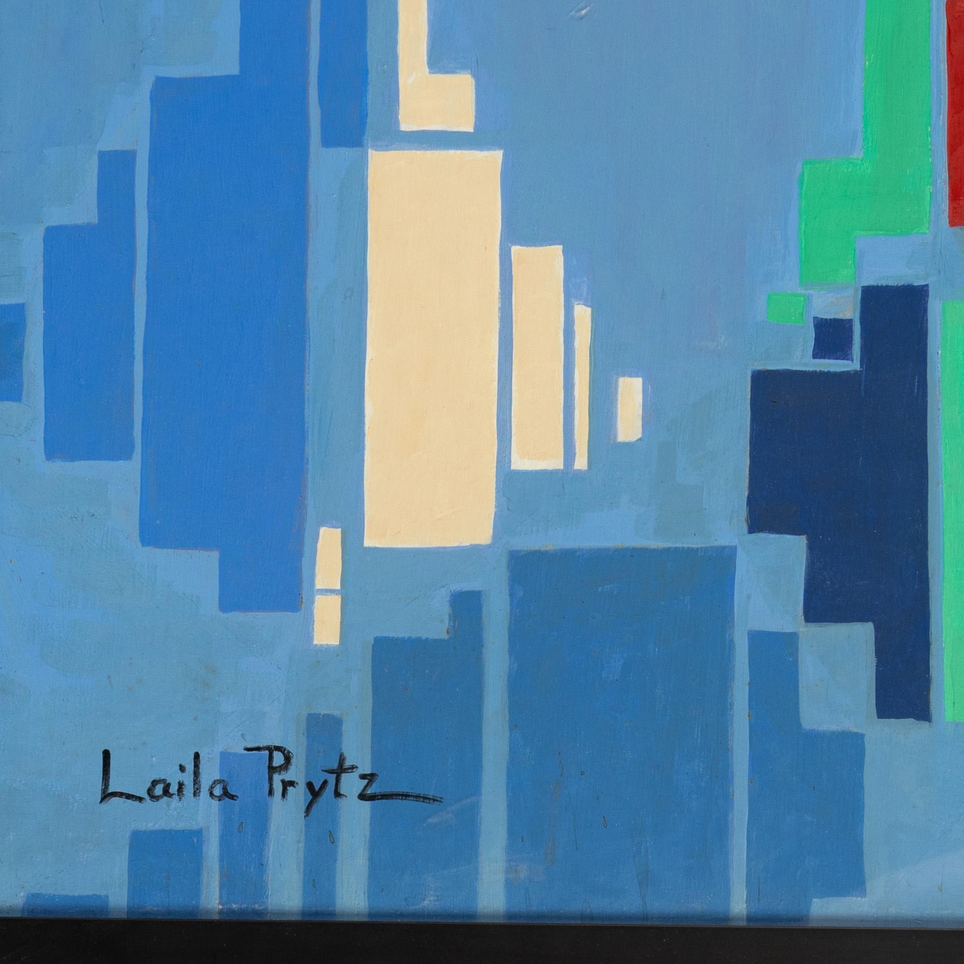 Laila Prytz, oil on panel, signed.