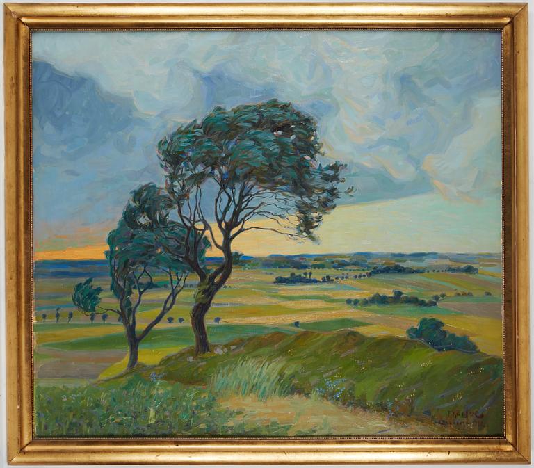 FRITZ KÄRFVE, oil on canvas, signed F. Kärfve and dated Kåseberga 1912.