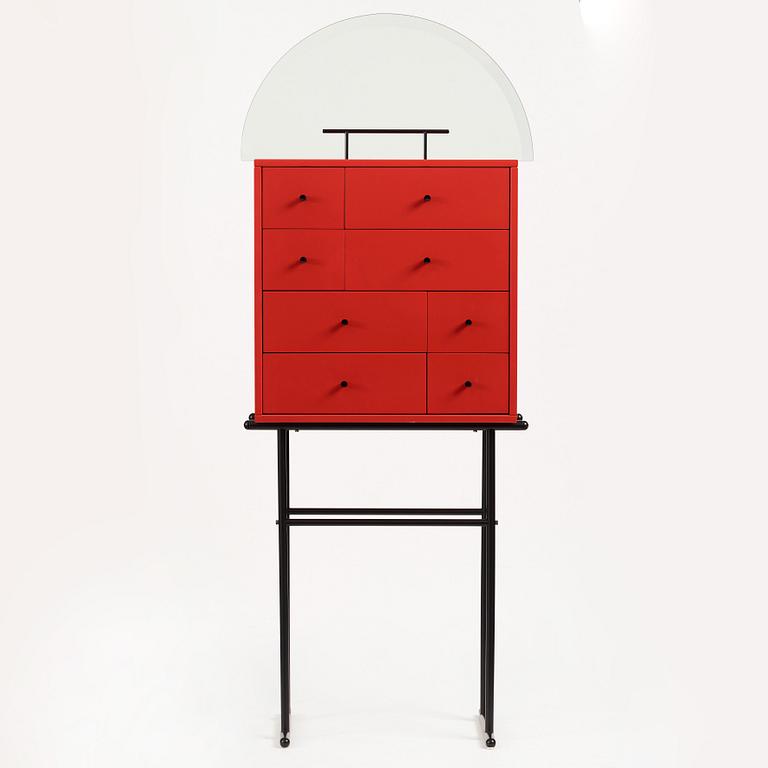 Kersti Sandin & Lars Bülow, a "Hommage Josef Frank", cabinet for Karl Andersson & Söner, Husqvarna, Sweden 1985.