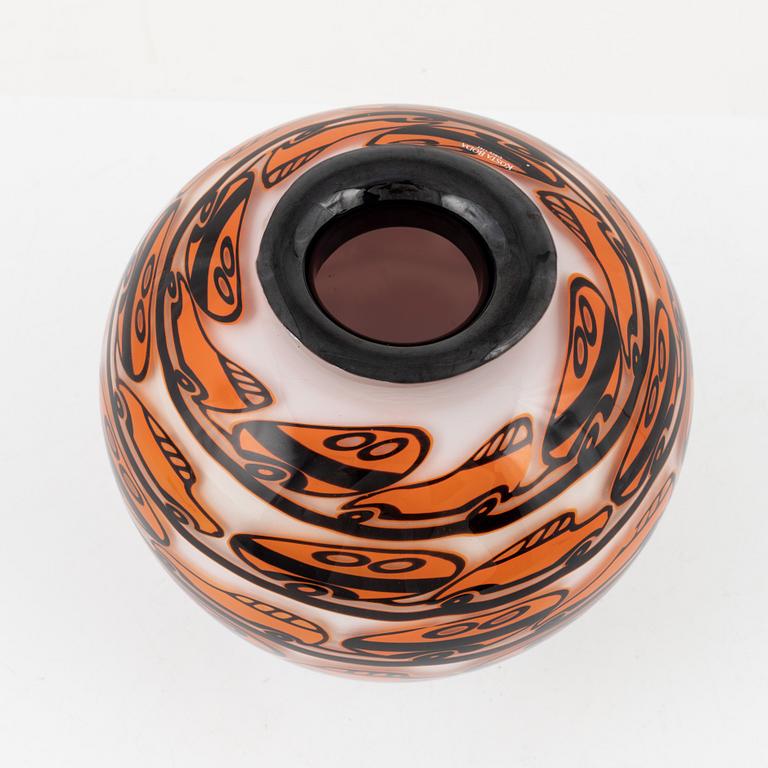 Olle Brozén, vas, glas, signerad. Kosta Boda Limited Edition 7/20.