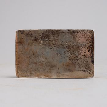 A silver box, probably Hanau, late 19th century.