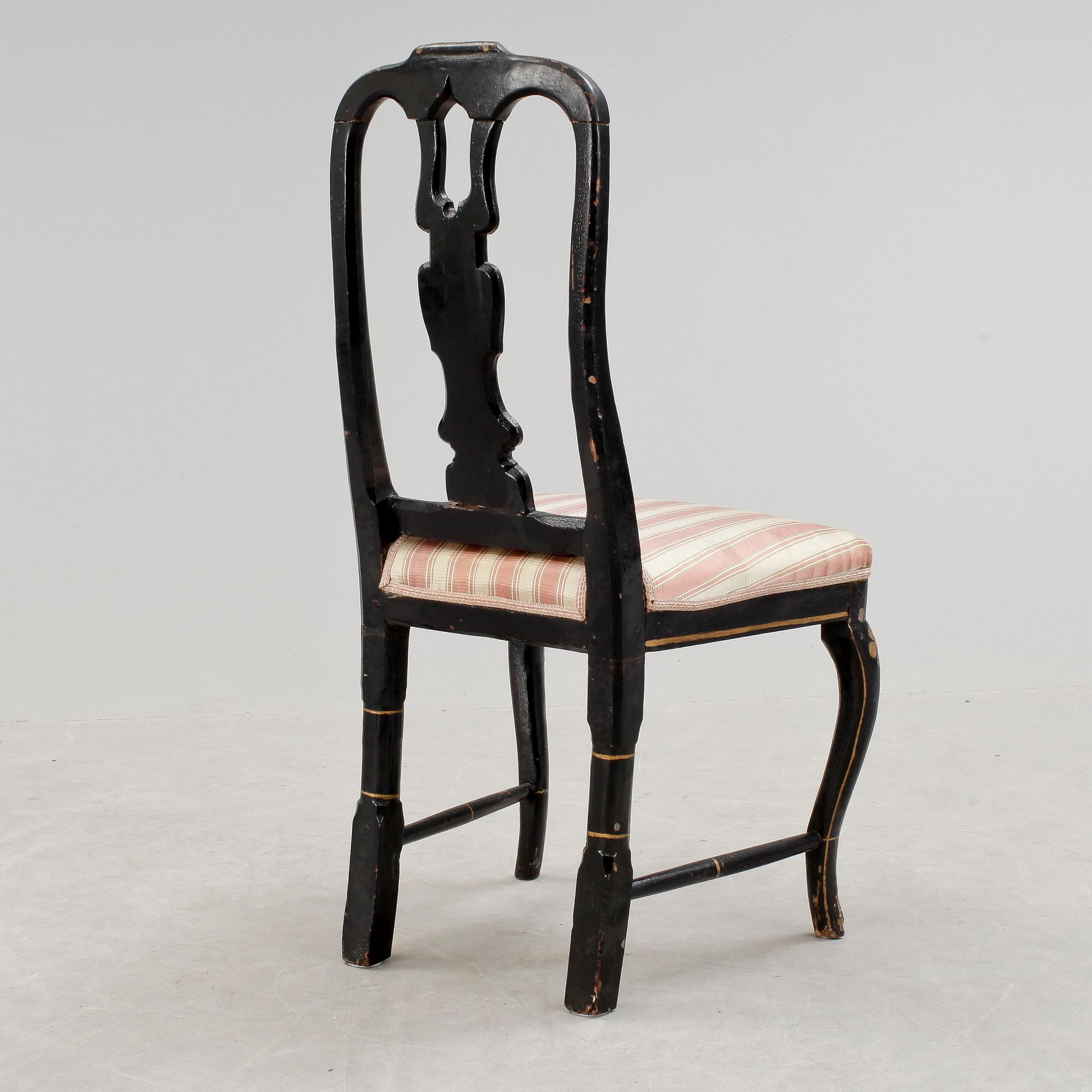 STOL. senbarock, 1700-tal.