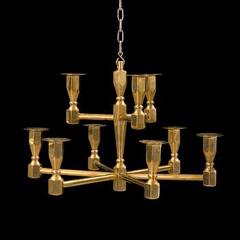 LJUSKRONA, mässing, Metallslöjden Gusum, 1900-talets andra hälft.