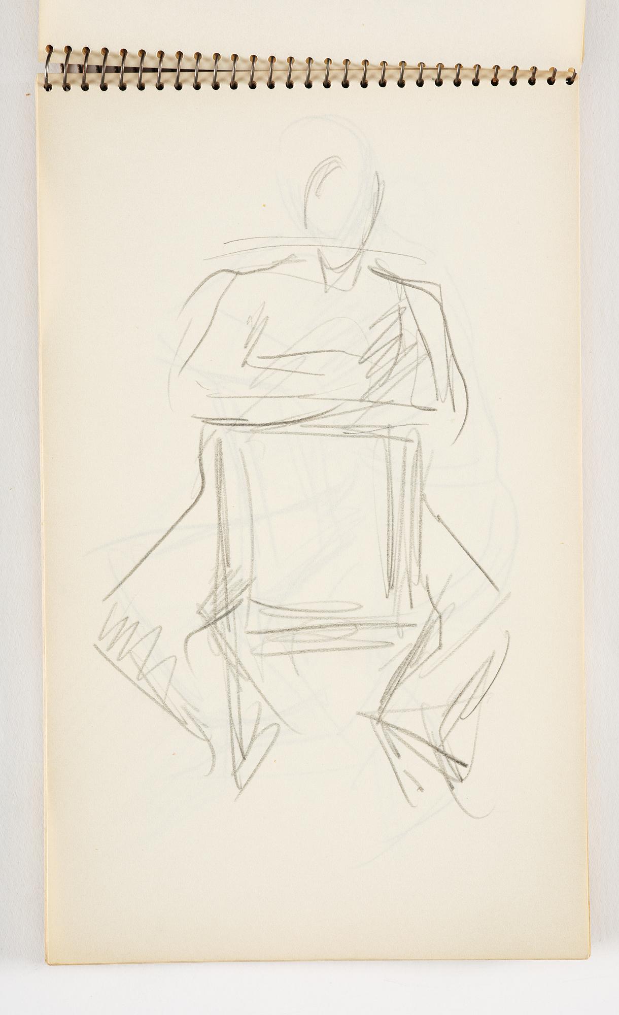 Lotte Laserstein, 3 skissböcker med blyertsteckningar.