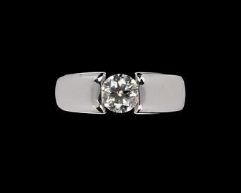 815. RING, brilliant cut diamond, app. 1 cts app J/SI2.