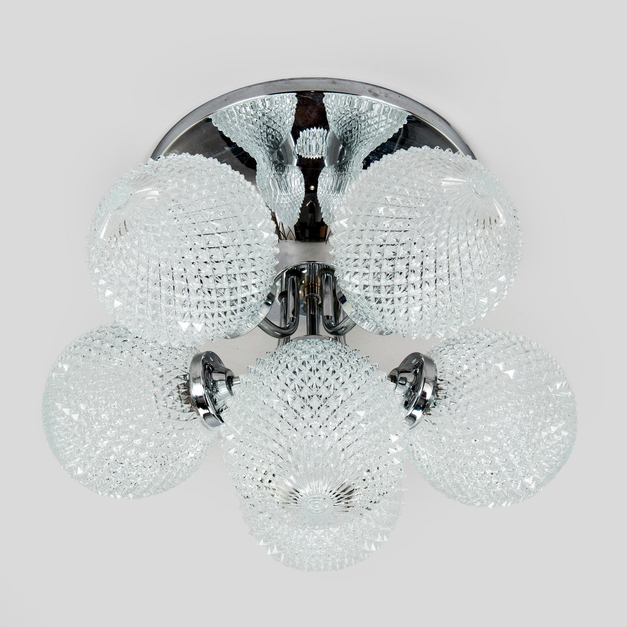 A 1960s/70s ceiling light model KP 555, Hyval, Finland.