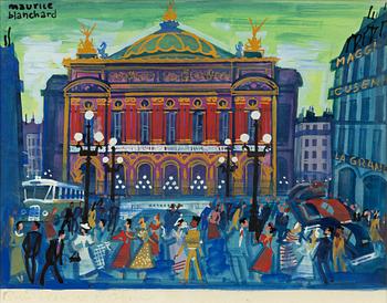 Maurice Blanchard, "Paris Place de l'Opera".