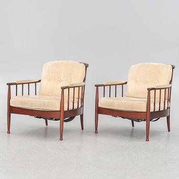 Kerstin Hörlin-Holmquist, fåtöljer, ett par, "Skrindan", 1900-talets senare del.