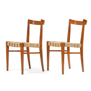 317. Bruno Mathsson, a pair of "BB" chairs, Firma Karl Mathsson, Värnamo, 1930s.