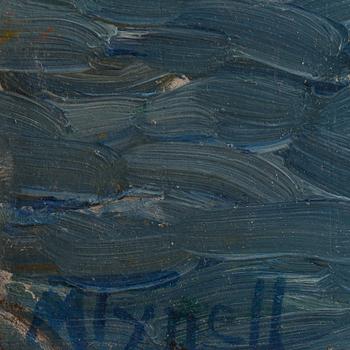 MÄRTHA TYNELL, olja på pannå. Signerad.