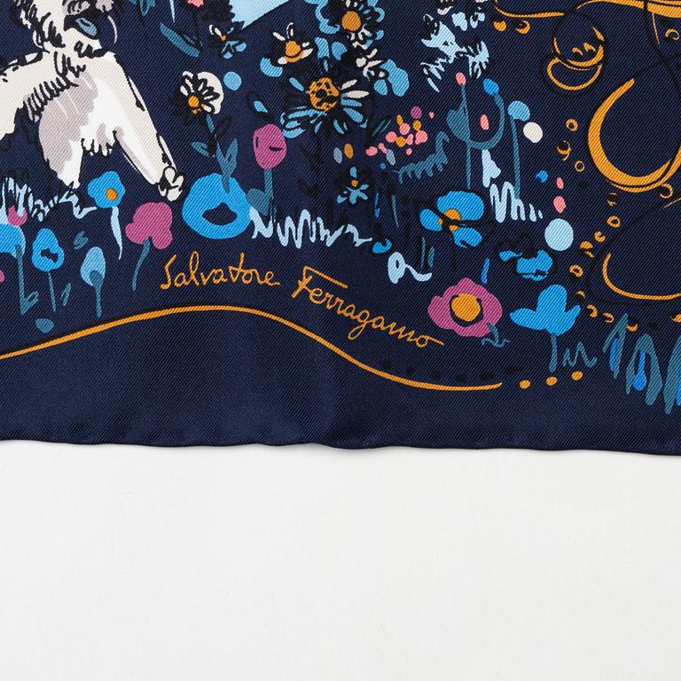 Salvatore Ferragamo, scarf, "Puppies".