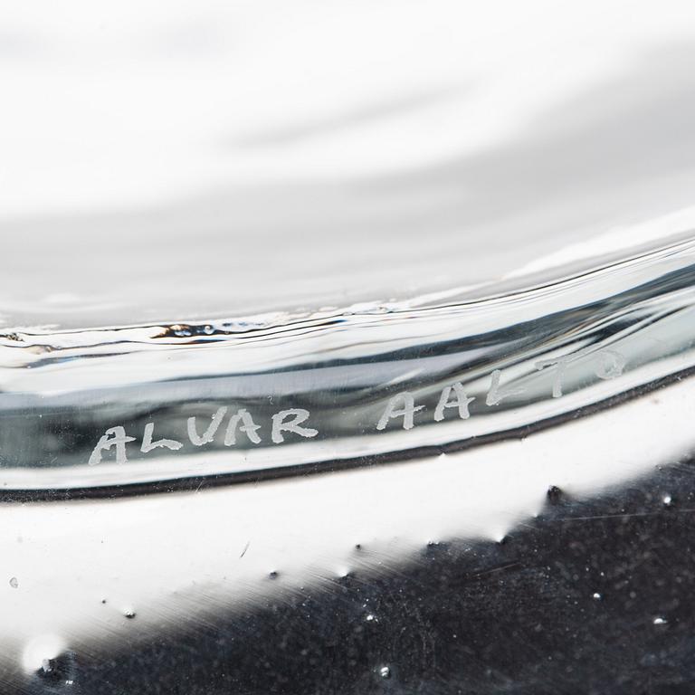 Alvar Aalto, a "model 3031" mould blown glass vase, Iittala, Finland, probably 1960-70's.