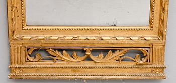 A Gustavian late 18th century mirror.