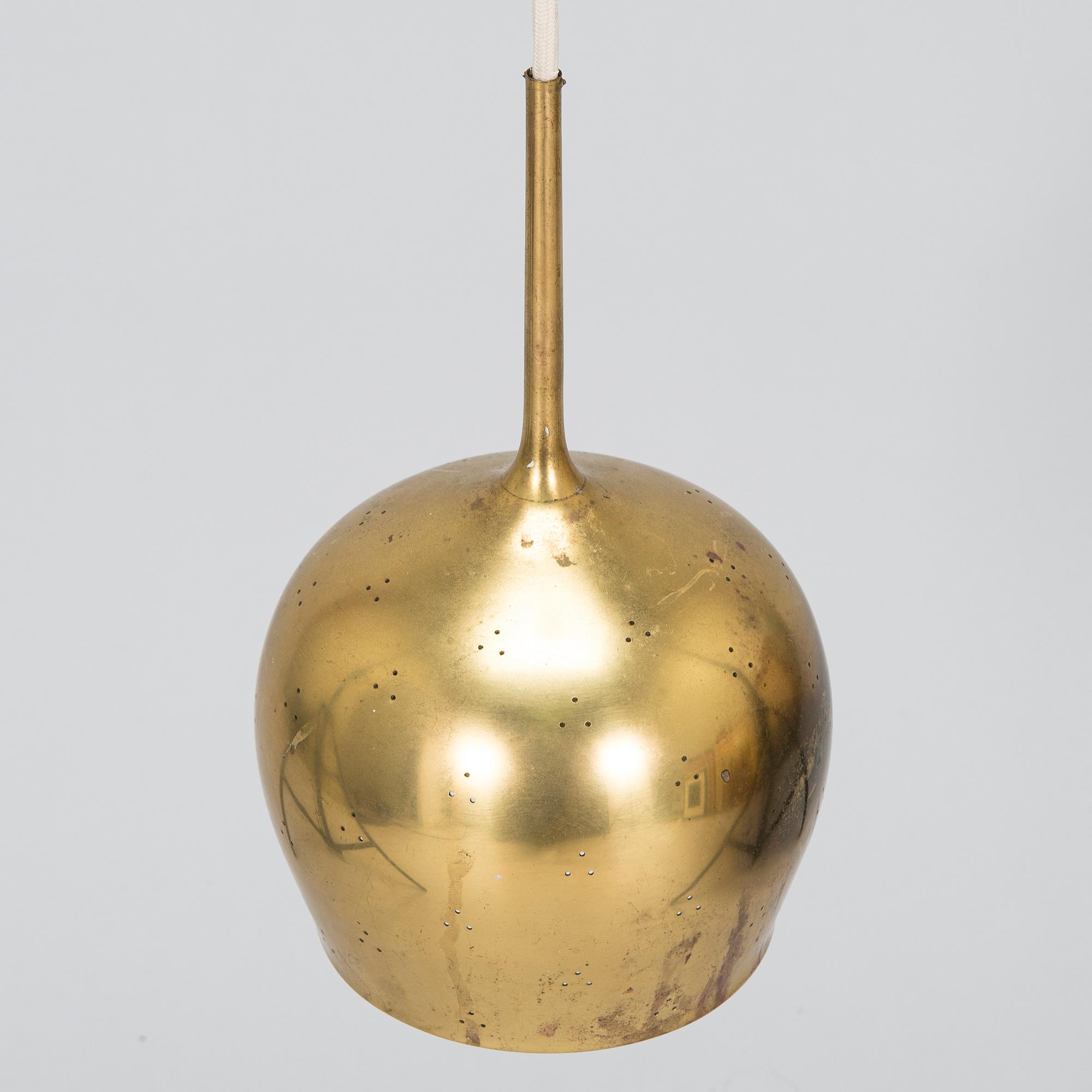 Paavo Tynell, a mid-20th century 'A 1957' pendant lamp for Taito/Idman.