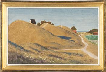 Oskar Bergman, watercolour, signed and dated Sept. 1947.