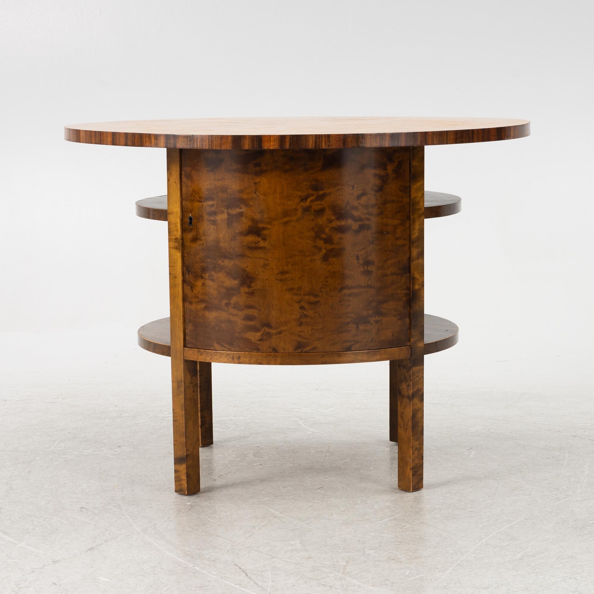 A table with cabinet, 1930's.