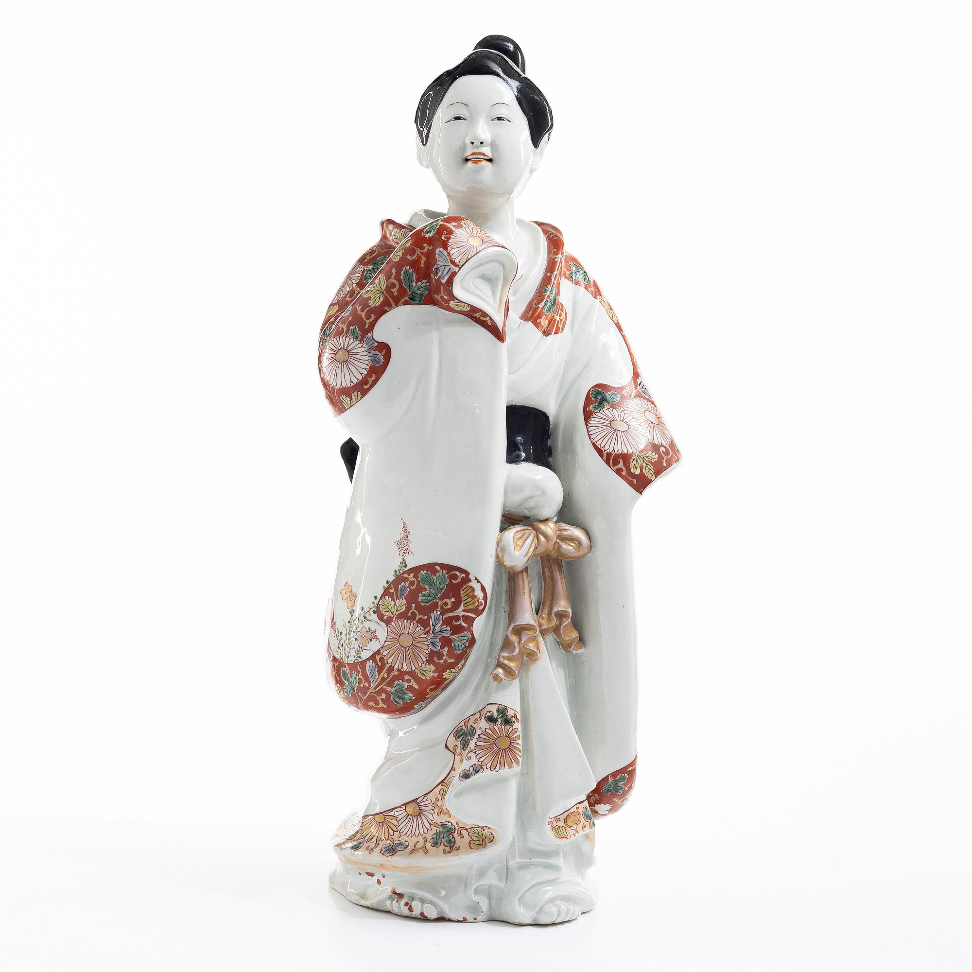 Figurin, porslin. Japan, Meiji (1868-1912).