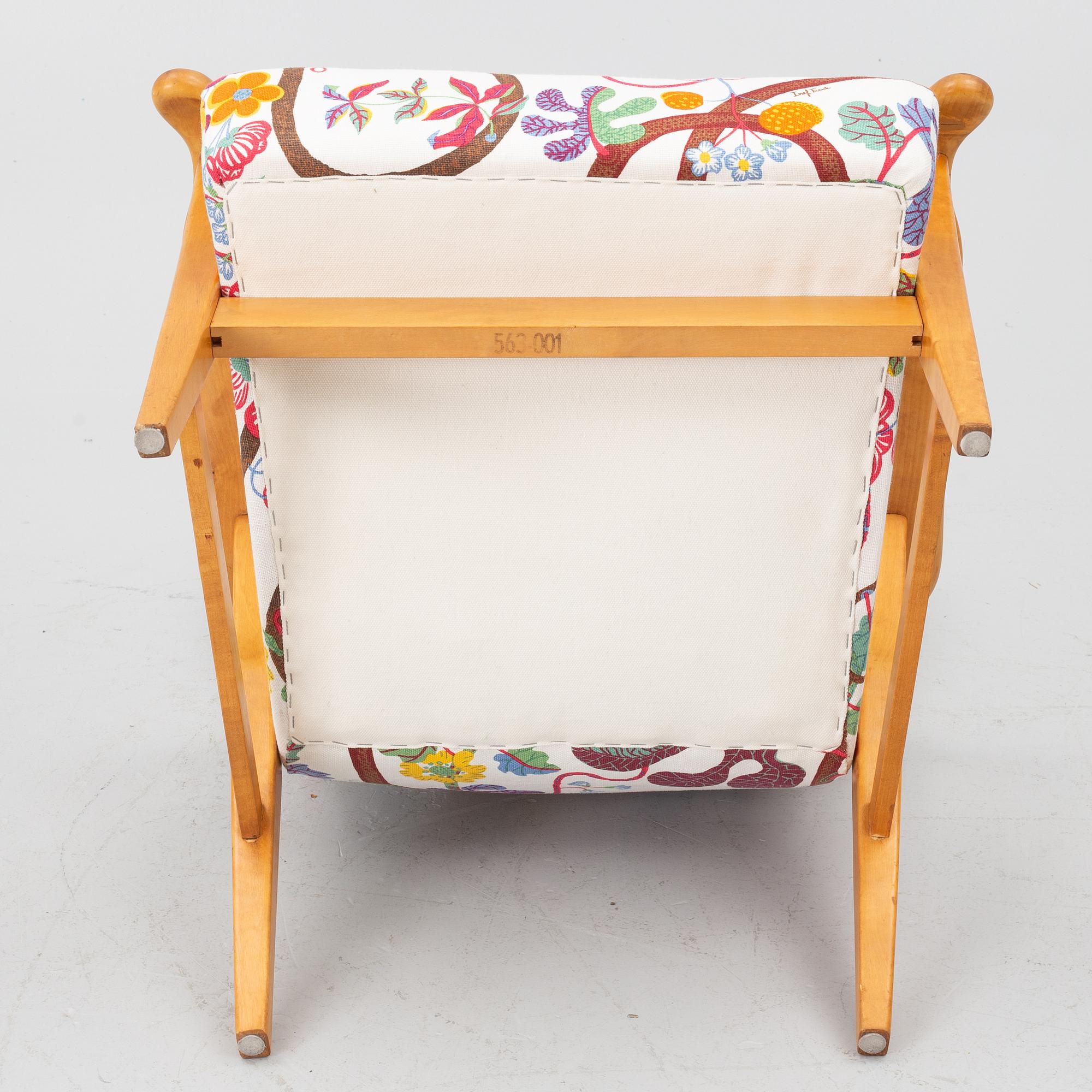 Elias Svedberg, armchair, model 563-001 from the Triva series, Nordiska Kompaniet, 1940s.