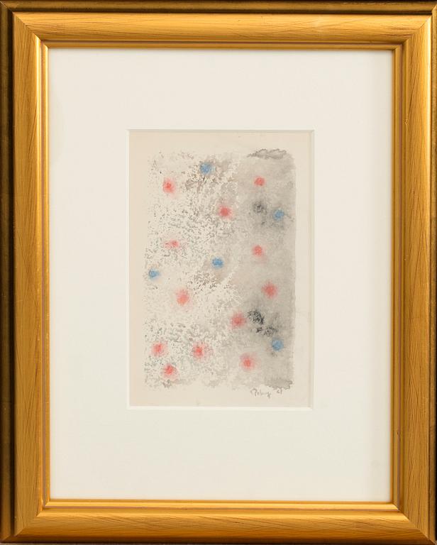MARK TOBEY, akvarell,  signerad och daterad -67.