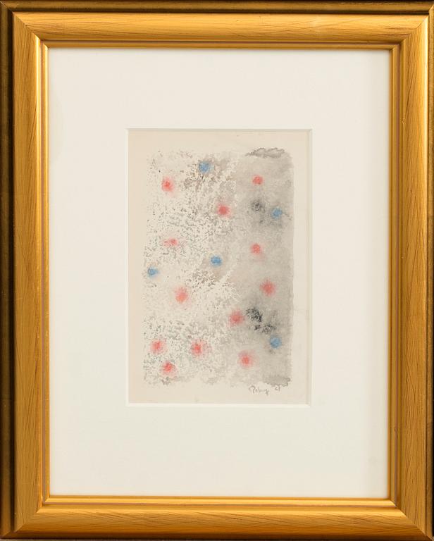 MARK TOBEY, akvarell,  signerad och daterad -67.