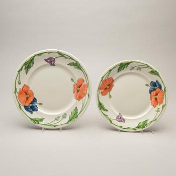 SERVIS Villeroy Boch 27 dlr "Amapola" porslin 1900-talets senare del.