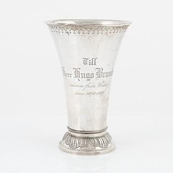 Bägare, silver, K. Anderson, Stockholm, 1899.