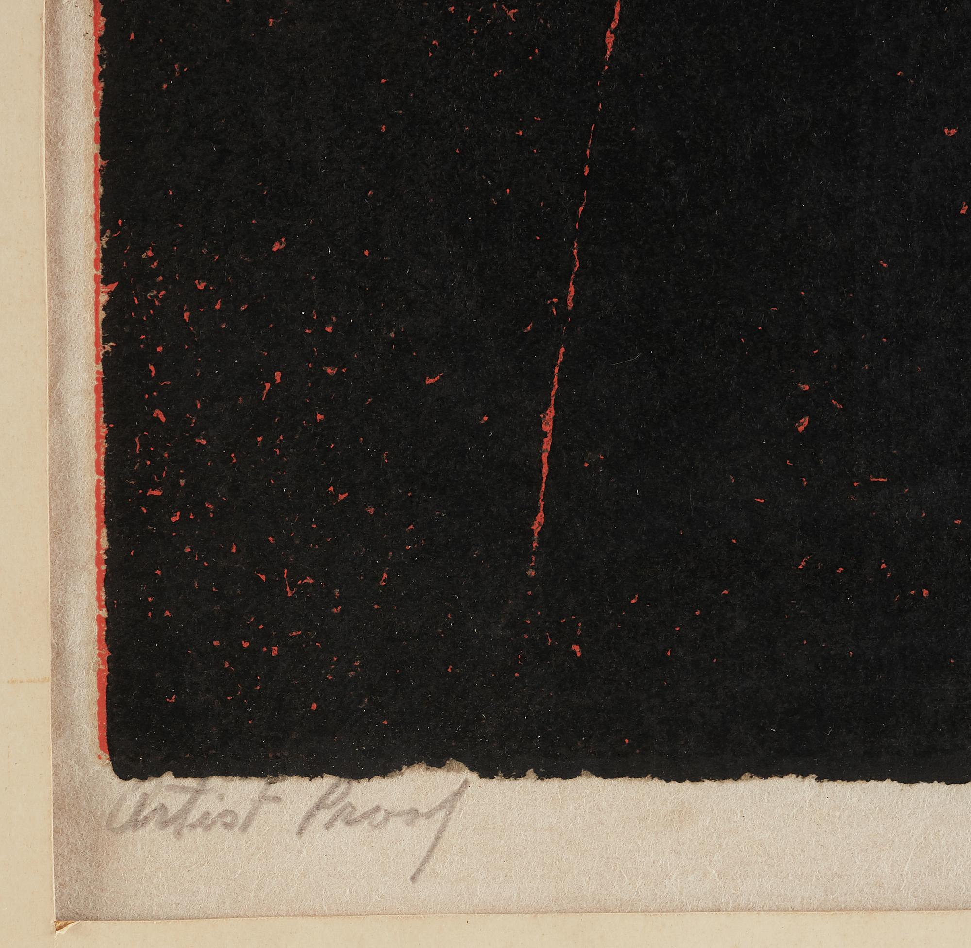 WALTER HENRY WILLIAMS, woodcut, signed and dated 1965 imp, Artist Proof.