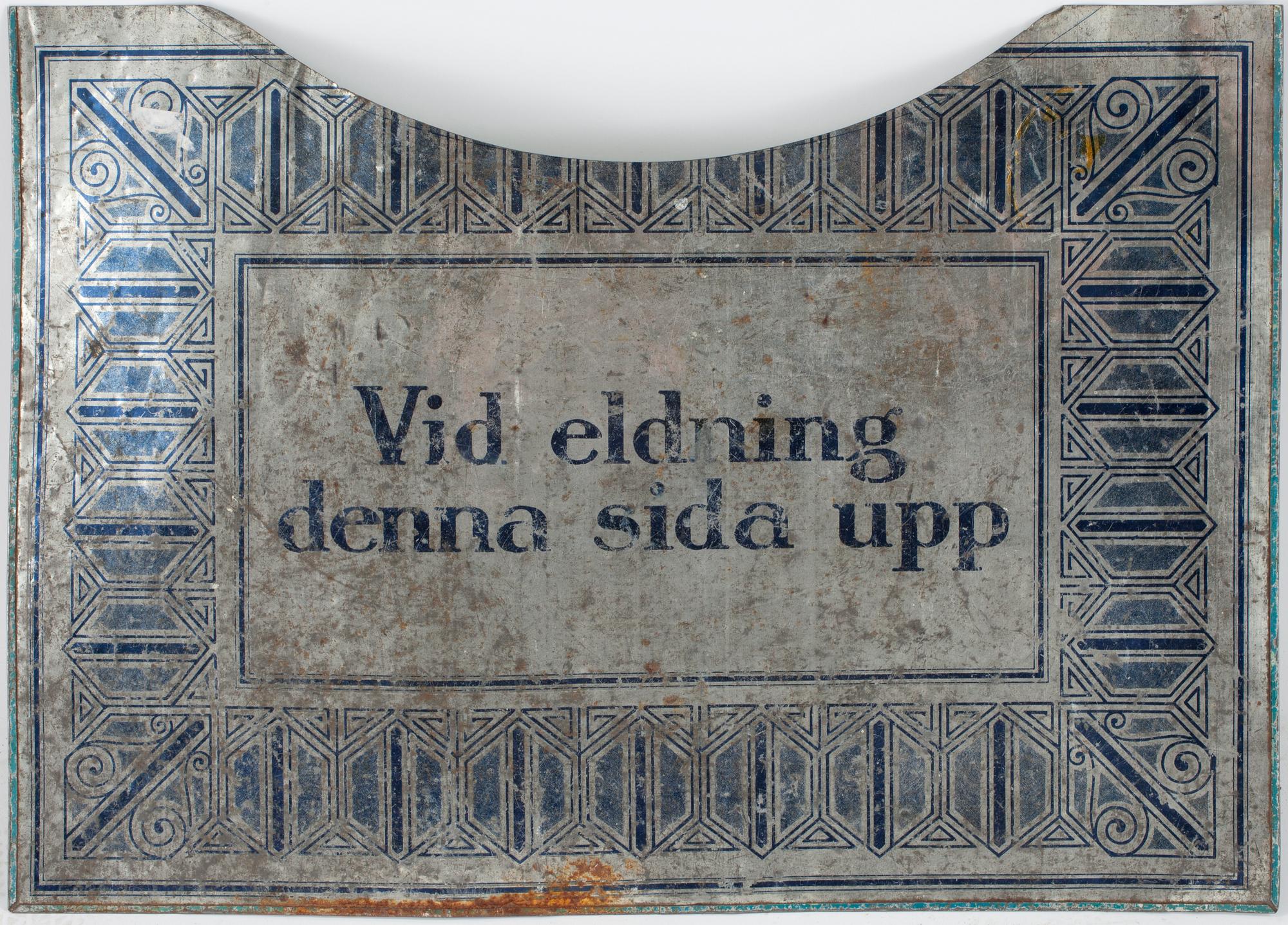 ELDPLÅT, omkring 1900.
