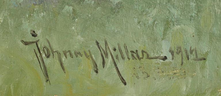 JOHNNY MILLAR, olja på duk, signerad och daterad 1912.