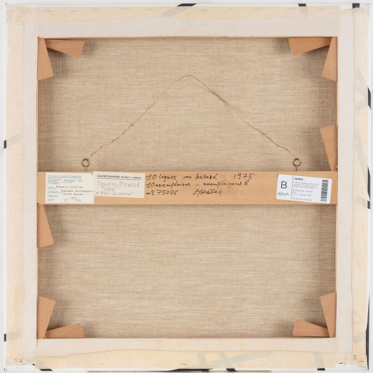 Francois Morellet, "10 lignes au hasard".