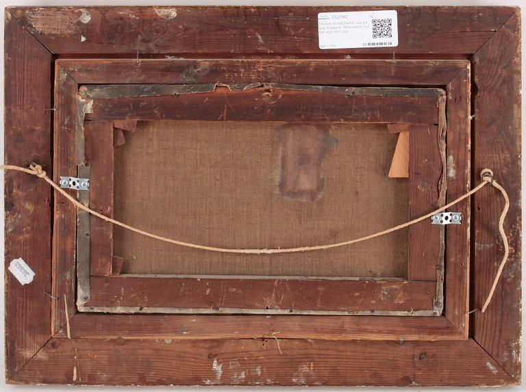 OKÄND KONSTNÄR, olja på duk, England, 1800-talets slut. Bär sign AH Cole.